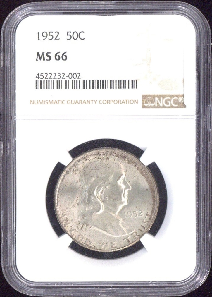 1952 50 Cents NGC MS66 - US NGC MS66